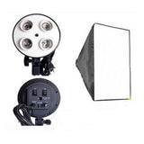 4 socket e27 lamp holder with 60x60 softbox