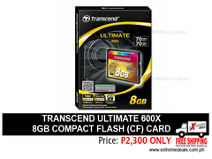 Transcend 8gb Compact Flash CF Card 600x
