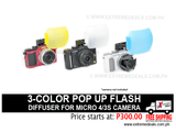 JJC 3-Color Popup Flash Diffuser for Micro 4/3